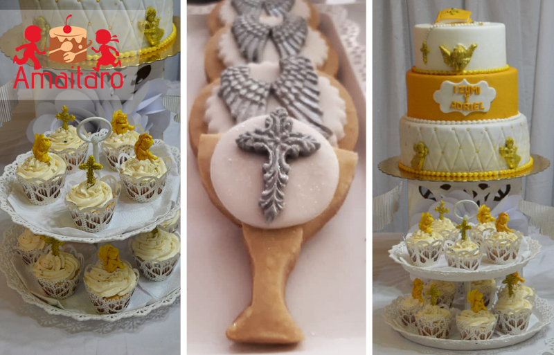   Cupcakes, Galletas y Tortas de Bautizo